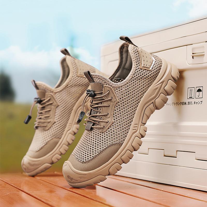 Fashion Spring and Summer Man Mesh Flats New Flying Weaving Casual Shoes Versatile Fashion Sports Shoes Lightweight Men Running Sneakers