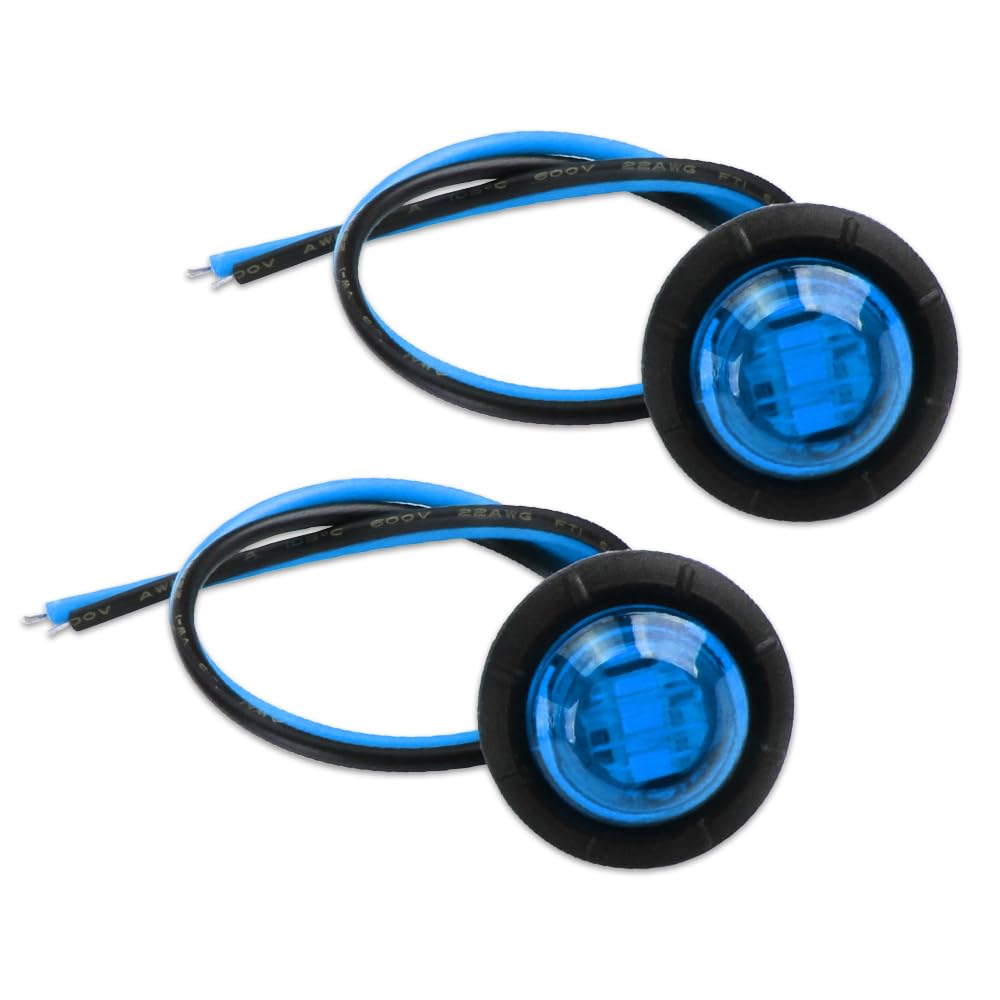 Truck LED Side Light Marker Lamp, -24V, Side Marker, Cowl, Turn Signal, Small, Recessed