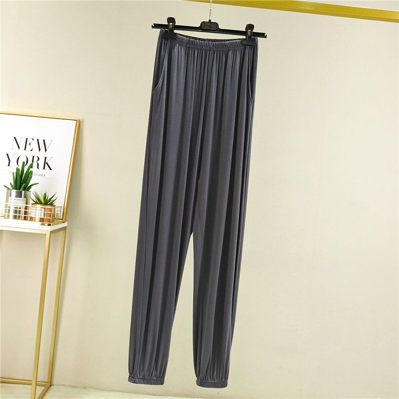 

Men s Thin Modal Leggings Loose Sports Pants Summer Lantern Pants Plus Size Sleeping Pants 6XL