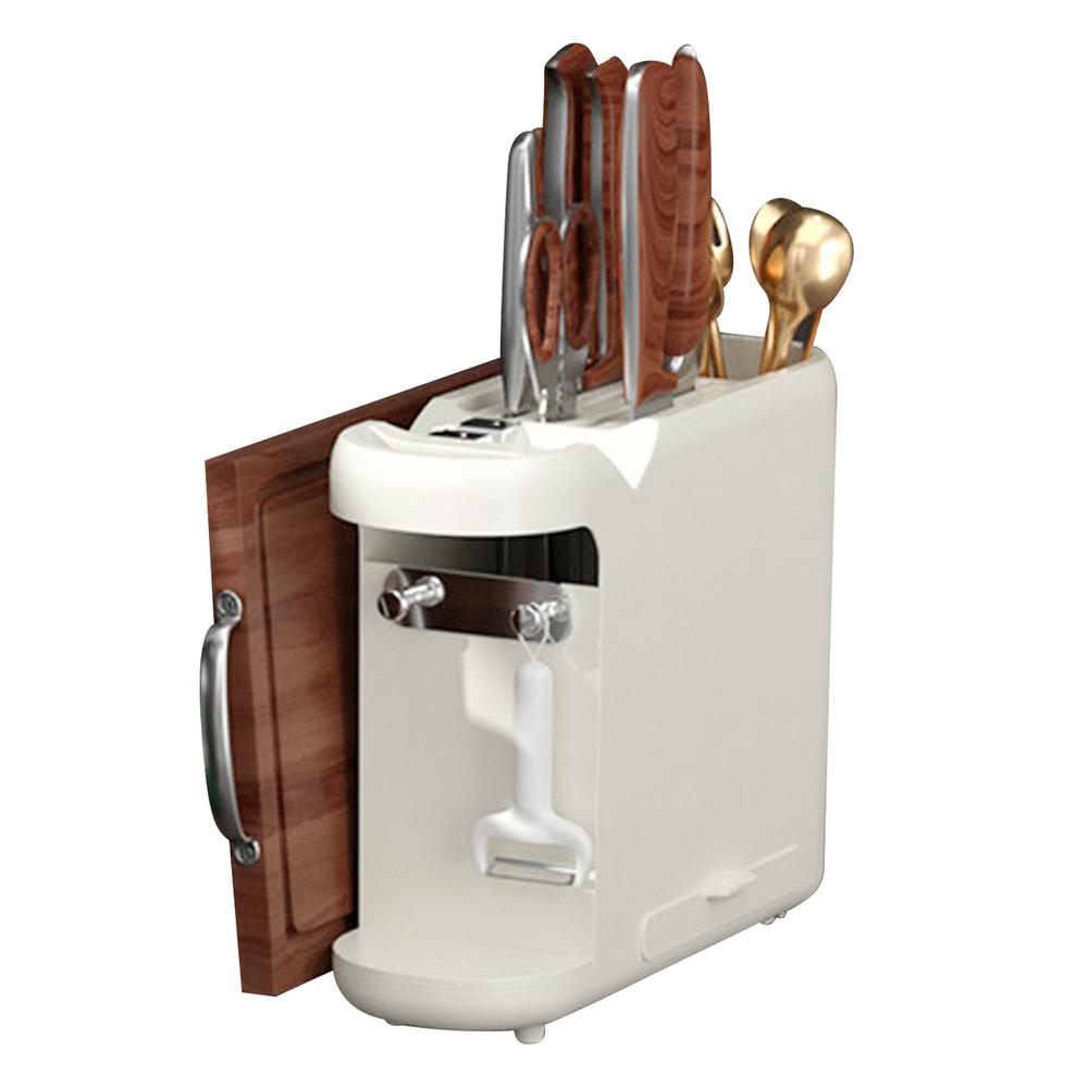 

Подставка для разделочной доски Многофункциональная подставка для разделочной доски Держатели для кухонных принадлежностей для шкафа и столешницы Органайзер для кухни Подставка для резака белый