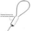 New Stainless Steel Wire Rope Adjustable Automatic Retractable Fastening Suspension Lanyard