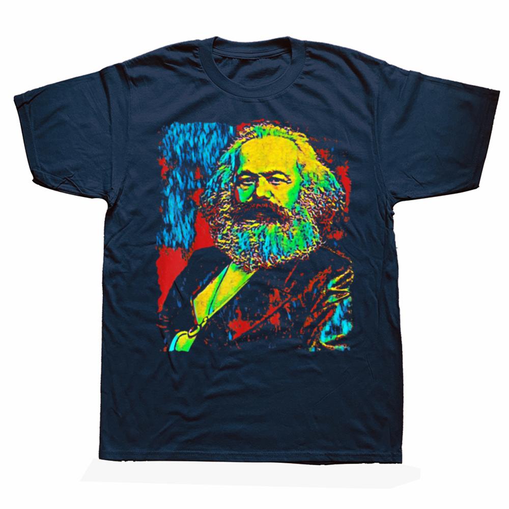 Funny Karl Marx Marxist Marxism Communist Graphic T-shirts Men Women's Fashion Casual Tshirt 100% Cotton Loose Oversized T Shirt