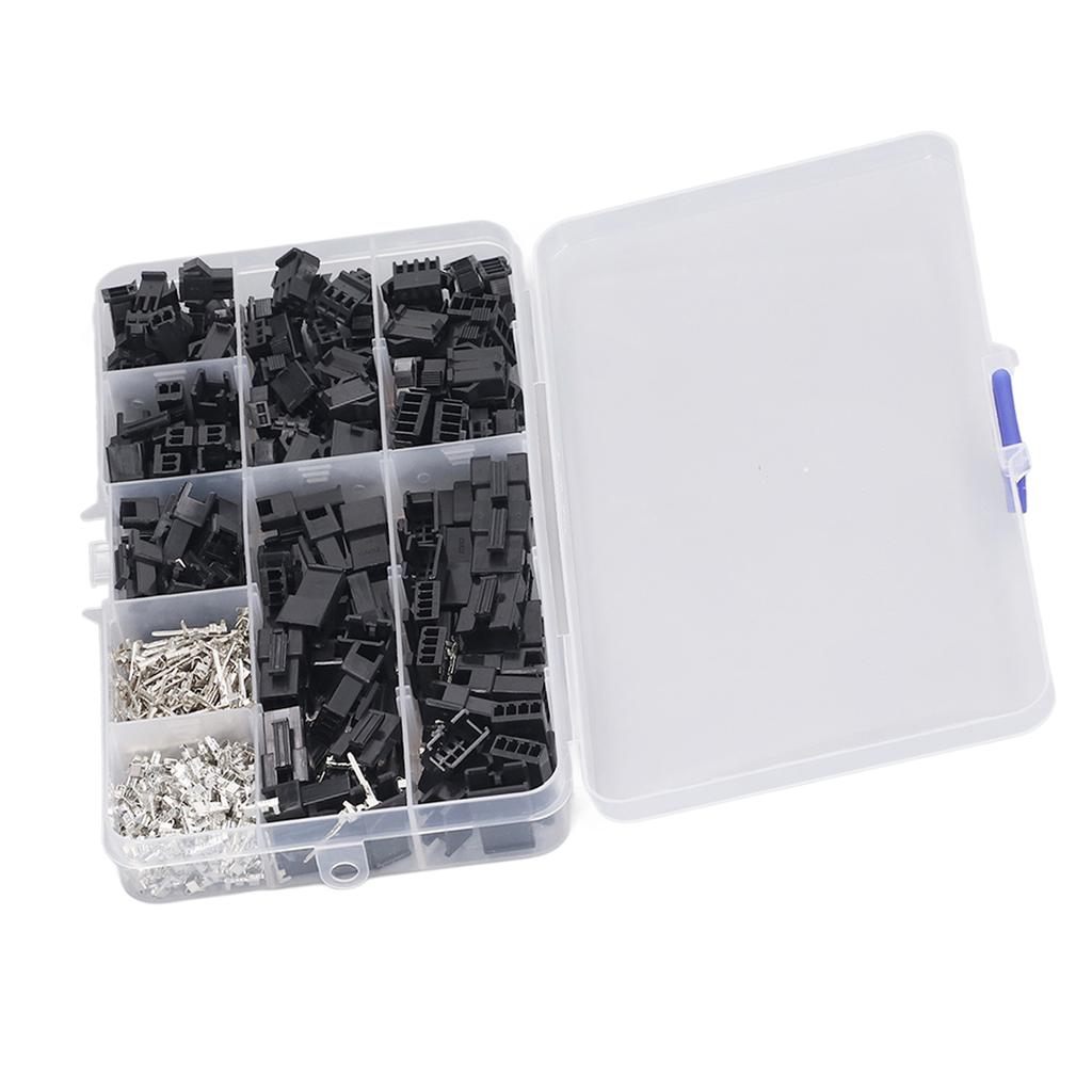 480Pcs Male Female Crimp Pin Terminal Kit Jumper Wire Header Housing Connector 2.54mm Pitch 2 3 4P A