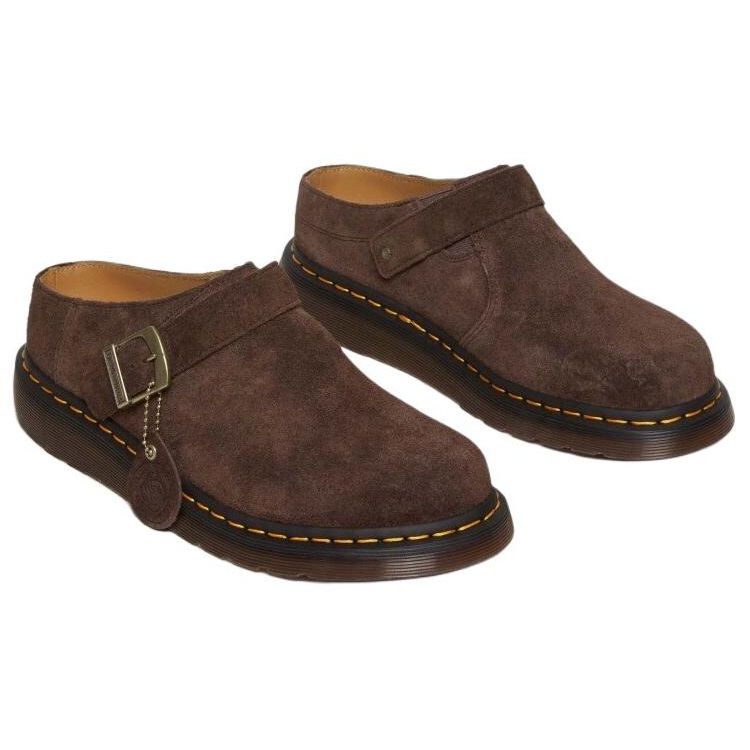 Dr. Martens Isham Desert Oasis Suede Mule Dark Brown Unisex Sneakers 31734201