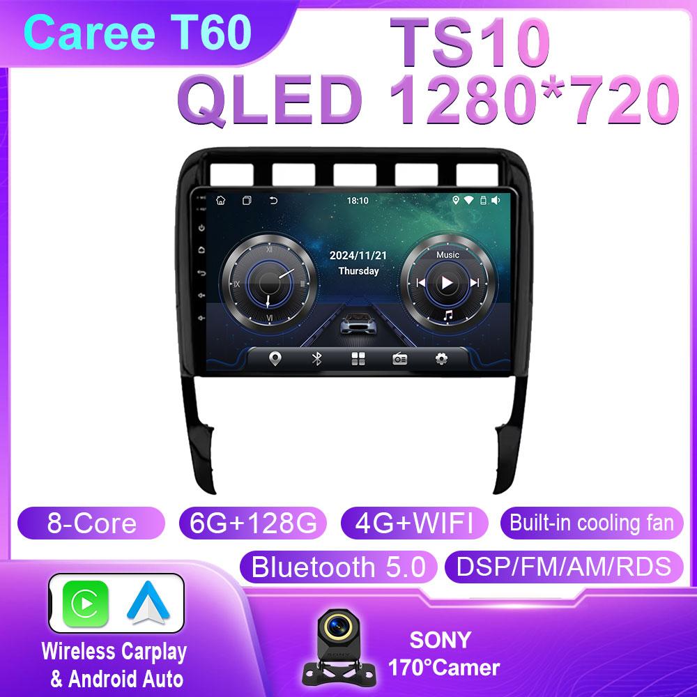 Android 14 Car Radio Car Multimedia Video Player WIFI For Porsche Cayenne 957/955 2002 - 2010 HeadUnit GPS Autoradio Carplay BT