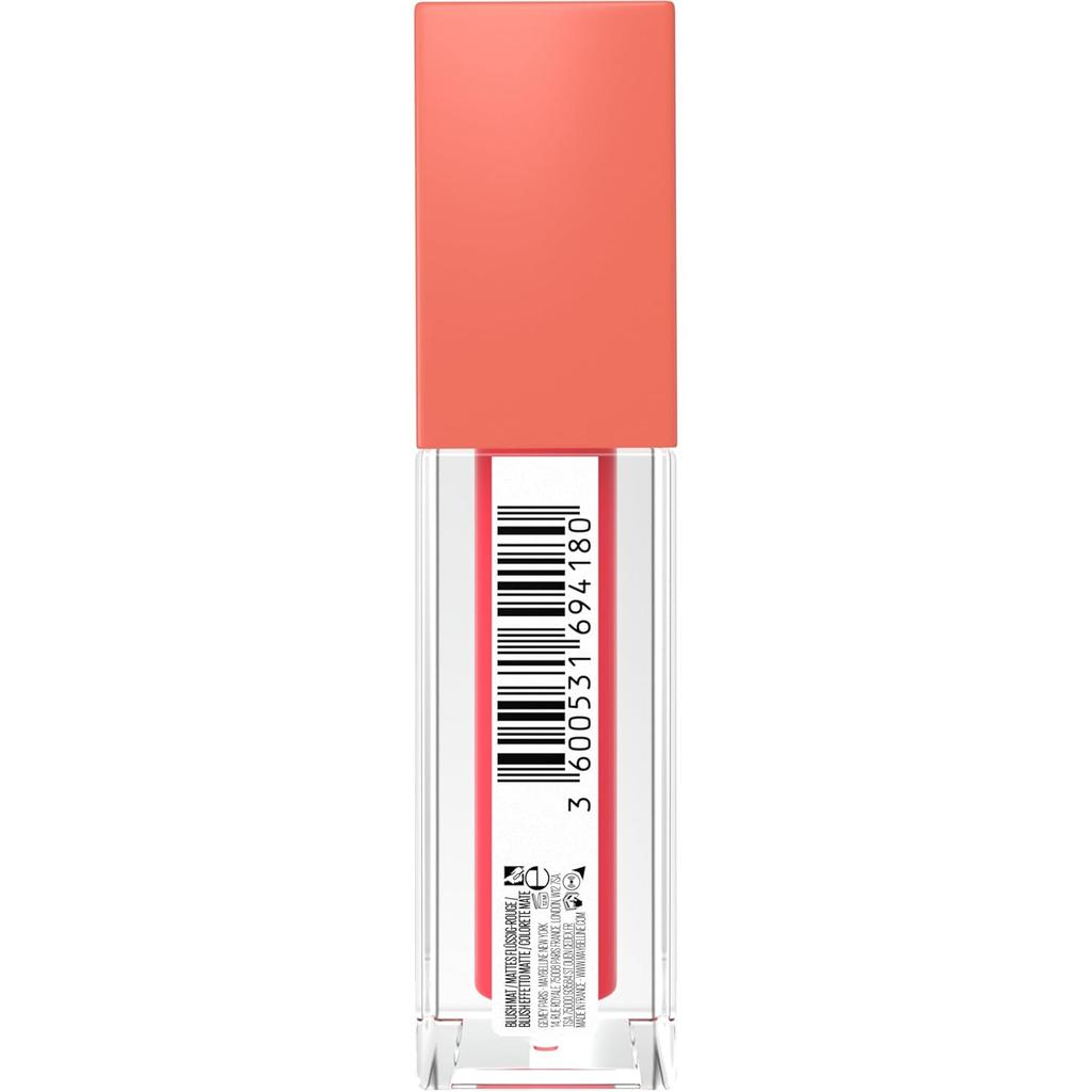 Maybelline New York Sunkisser Hazy Matte Blush 12H Langanhaltender Flüssiger Wangen-Tint Pink Mirage 30 Leicht Verblendbar Sommerlicher Glow 4.7ml