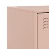 Nightstand Pink 34.5 X 39 X 44 Cm Steel