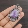 Natural Lepidolite Gemstone 925 Sterling Silver Jewelry Designer Pendant 2.03" AJP-2470