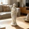 3D Printed Goddess Figurine Greek Mythology Holding Book Sculpture for Living Room Home Desk Shelf Decor