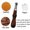 1Set DIY Leather Craft Kit Spacing Tool Stitch Line Marking Wheel Spacing Wheel 3-5mm Leathercraft Tool Sets