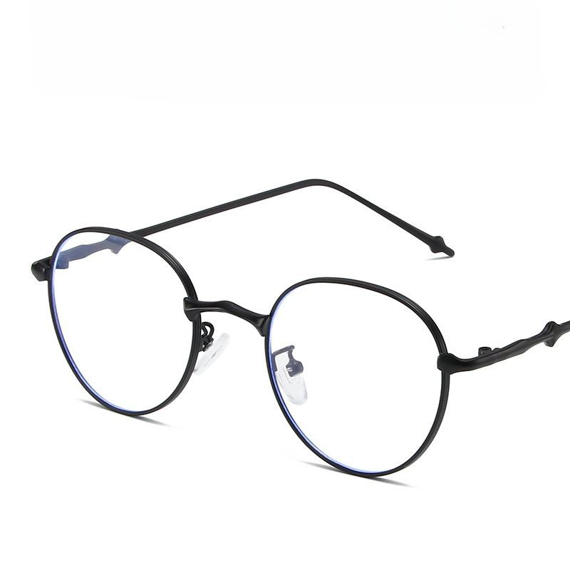 Fashion Round Full Frame Sun Glasses Light Color Tinted Sunglasses Retro Vintage Thin Mirror Lens Glasses for Beach Vacation