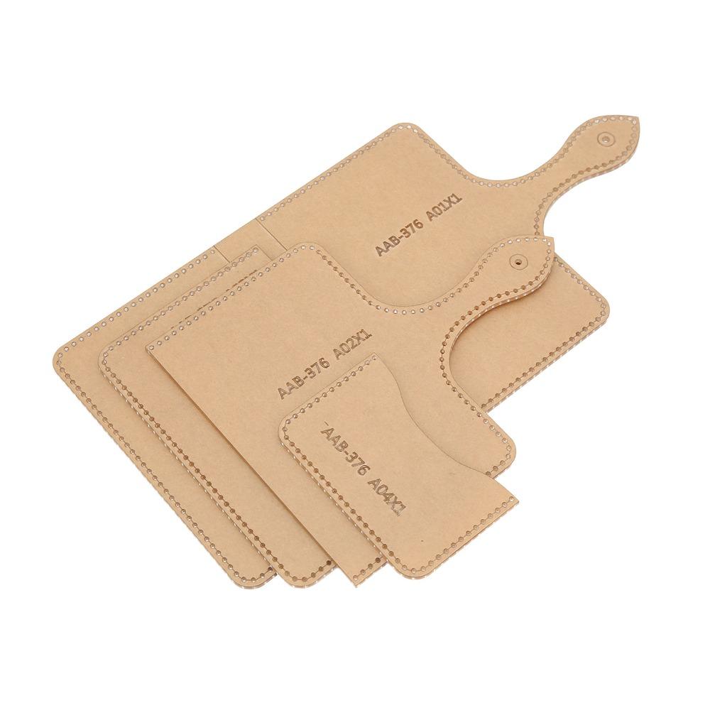 4pcs Clear Acrylic Bag Template Acrylic Easy Crafting DIY Leather Craft Tool Leather Pattern Handbag Making Stencil
