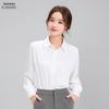 HANMANKE Women's Wrinkle-Free Chiffon Shirt
