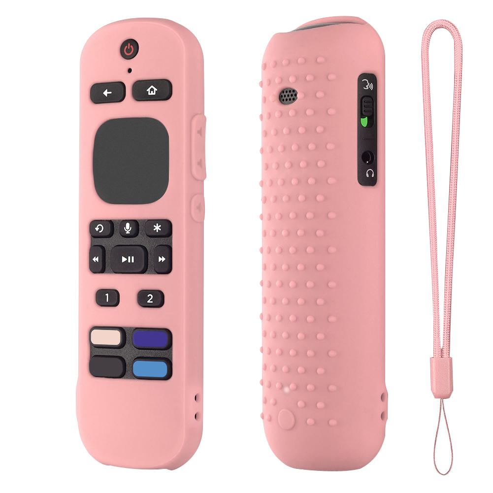 Soft Silicone Protective Cover Replacement Smart TV Remote Control Cover for Roku Voice Remote Pro/RC-MC1 for Roku Ultra 2025 TV