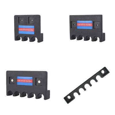 3/4/5 Holes Billiard Cue Rest Billiard Stick Rack Support Bracket for Pool Cues, Light Weight Billiards Pool Cue Holder