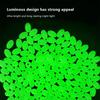 375Pcs/Box Luminous Fishing Beads Olive Green Oval Plastic Fish Beads Anti-Collision Bean Glowing Sink Beads Fishing Gear