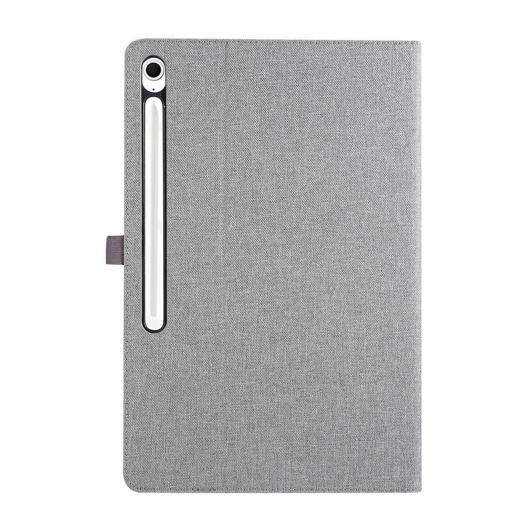 For Samsung Galaxy Tab S10 FE+ Leather Case Card Holder Cloth Texture Tablet Stand Cover