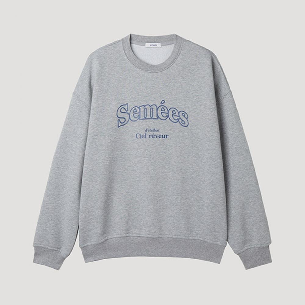 

[shs Miss] Lettering Sweatshirt Swjtsp12020 MELANGE GRAY/66