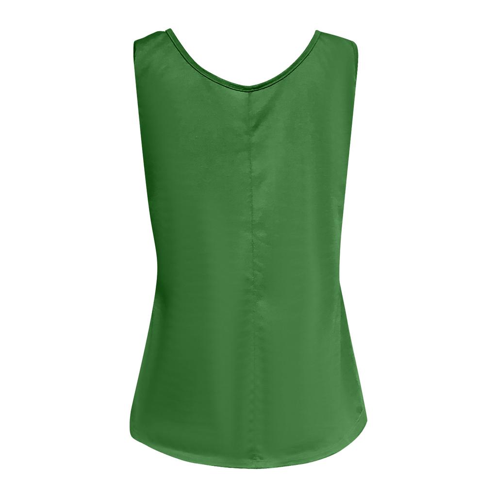 Women Sleeveless Loose Fit Tank Top Soft Fabric Casual Round Neck Summer Blouse Lightweight Comfortable Everyday Wear