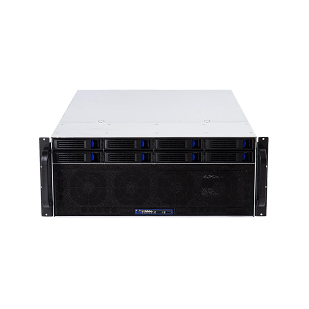 4408 4U ATX Server Case 8 Hot-Swappable SATA/SAS Drive Bay Rackmount 4U Rack with 8 Hot Swappable Hard Drive Slots 4U-4408-650S+