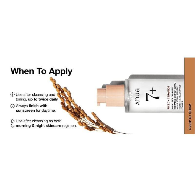 Anua 7 Reis-Ceramid Feuchtigkeitsspendendes Barriere-Serum