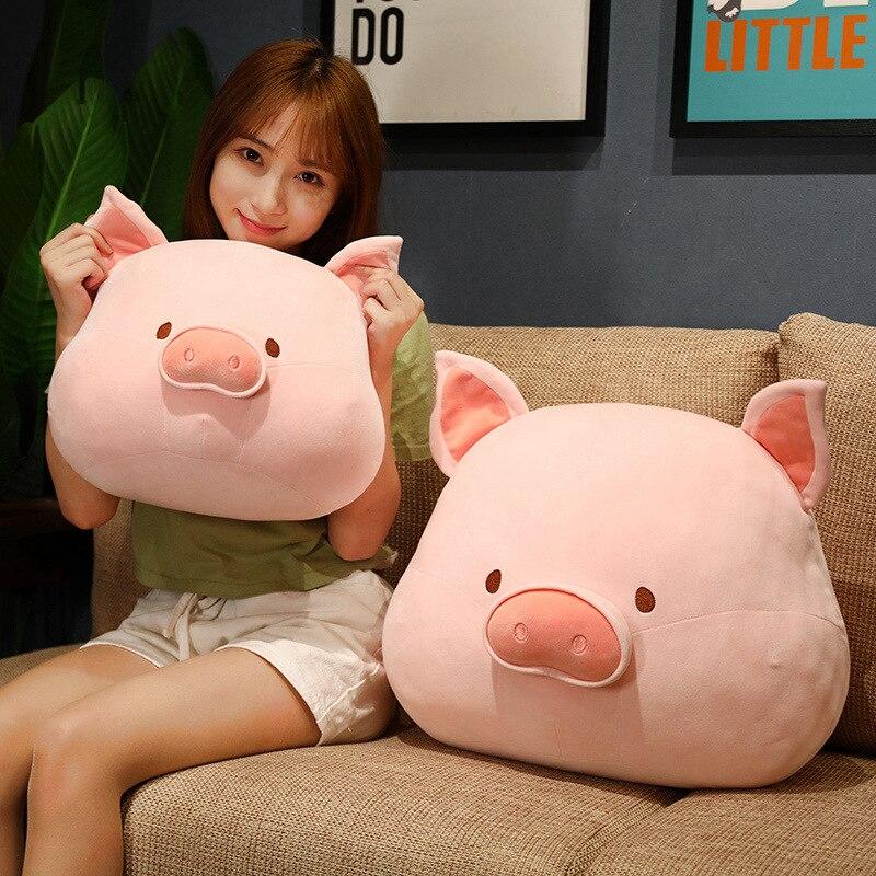 Kawaii Cartoon Pig Plush Cushion Stuffed Dolls Piggy Toy Animal Soft Pillow for Kids Baby Comforting Birthday Gifts