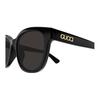 Gucci Original Design Acetate Round Sunglasses Men's Black