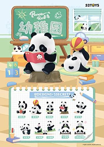 52TOYS BLINDBOX PANDA ROLL Barnehageserie PVC & ABS Samlefigurer, Eske med 8