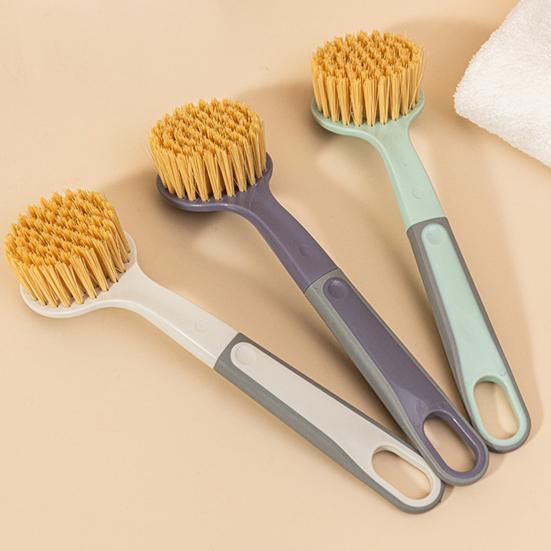 Topfbürste Aufhängeloch Flexible Borsten Langer Griff Leichtgewicht Bequemer Griff Fleckenentfernung Glatte Spüle Geschirr Schüssel Pfanne Schrubben Reinigungsbürste