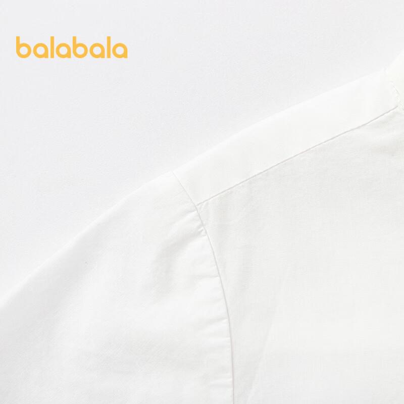 Balabala Boys' Stand-Collar Short Sleeve Shirt