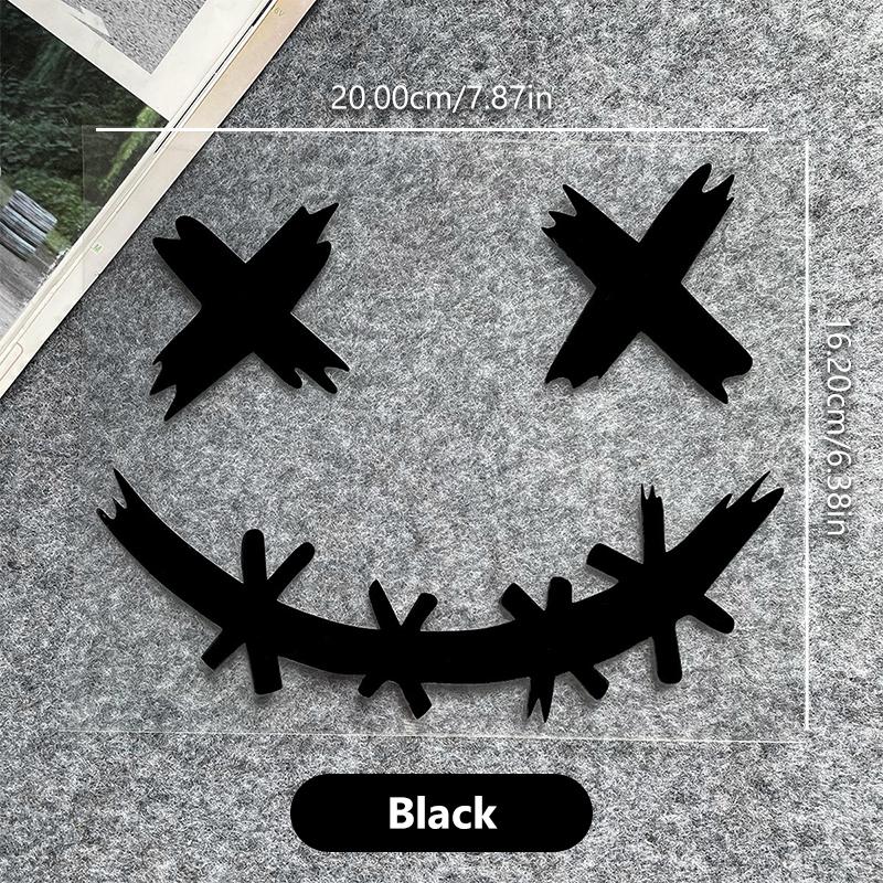 Wasserdichte Reflektierende Aufkleber Für Motorradhelm, Dämon Grinsendes Gesicht Aufkleber, Autokarosseriedekoration, Autoaufkleber, Laser