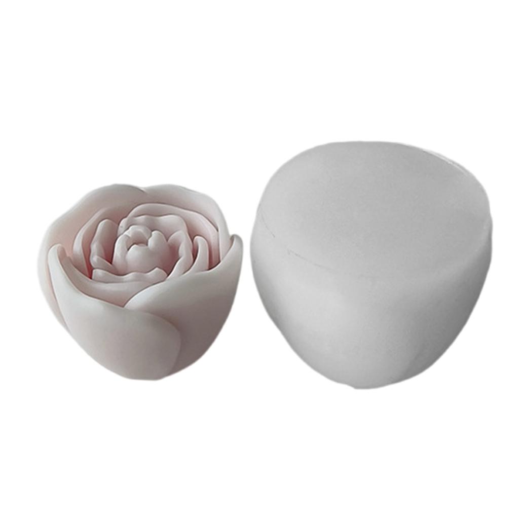 Multipurpose Peony Flower Candle Silicone Mold Small Size Craft Supplies for Stylish Candle Making and Decoration