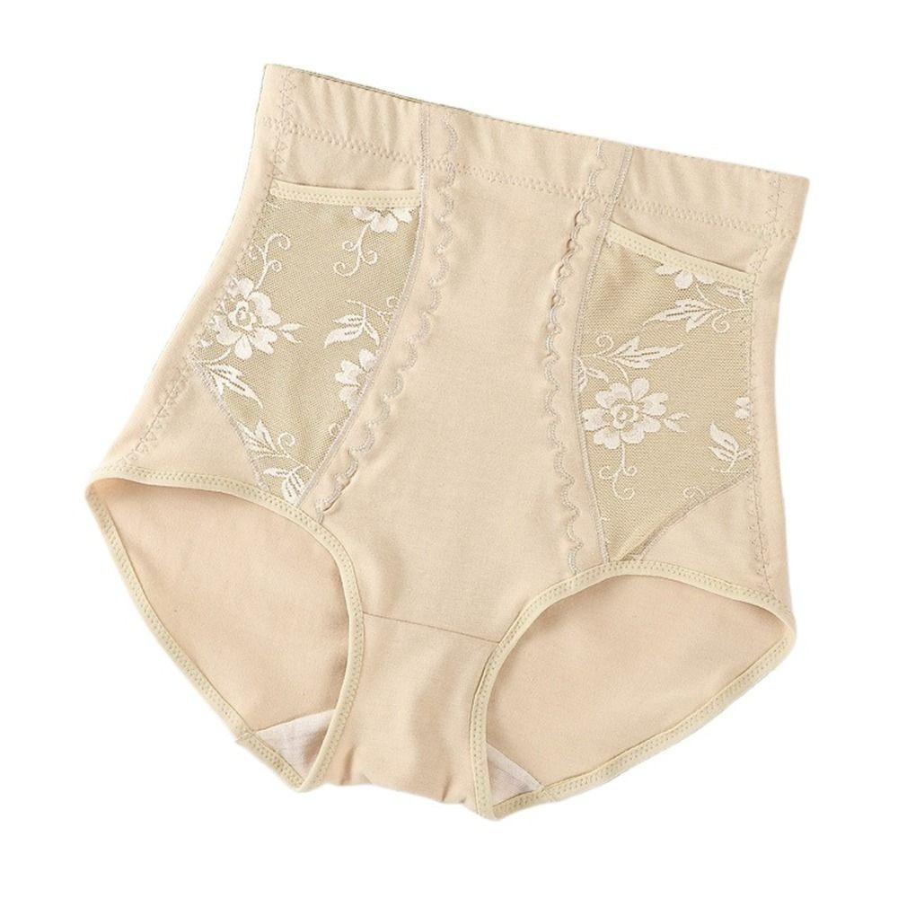 Flower Underpants Shapewear Hip Lifting With Pocket Slimming Panties Tighten Abdomen High Waist Briefs Female Lingerie