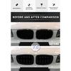 For BMW E81 E87 E82 E88 128I 130I 135I Selected 07-11 Car Glossy Black Grill Front Kidney Grille Dual Slats Double Line Grills