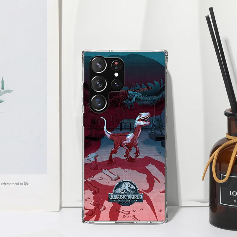 Jurassic Park Dinosaur World Phone Case For Samsung Galaxy Note 20 Ultra 10 Plus 9 8 M11 M12 M21 M30S M32 M51 M52 J4 J6 + J8 Art
