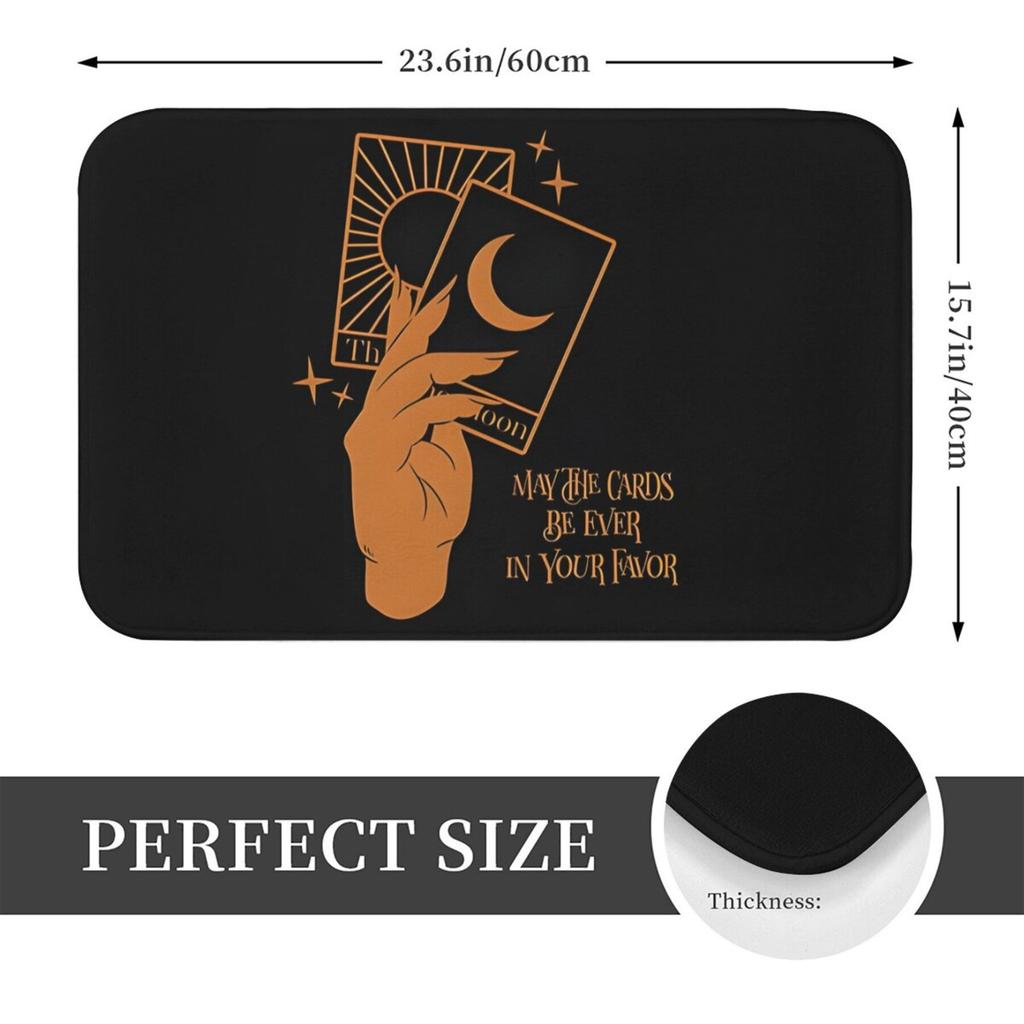 Boho Tarot Welcome Doormat Floor Mat 40x60cm Mystic Celestial Entrance Mat Housewarming Gift Decor for Home Entryway