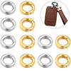 1Pc 16/18/20/24/28mm Stainless Steel O Ring Spring Clasps Round Snap Carabiner Hook Buckle Connector DIY Keychain Jewelry Making