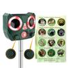 Solar-Tiervertreiber Ultraschall-LED-Lampe Insektenvertreiber