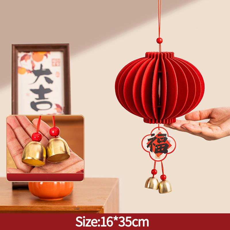 Chinese Lunar  New Year 2026 3D Honeycomb Ornament Paper Apple Pear Desktop Ornament Traditional Spring Festival Photo Props
