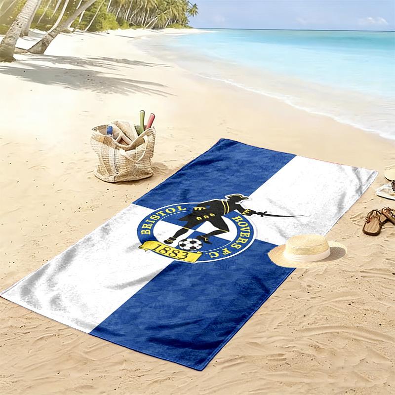Toalla de Playa con Estampado del Bristol Rovers FC, Toalla Grande Suave de Secado Rápido para Playa, Camping, Natación
