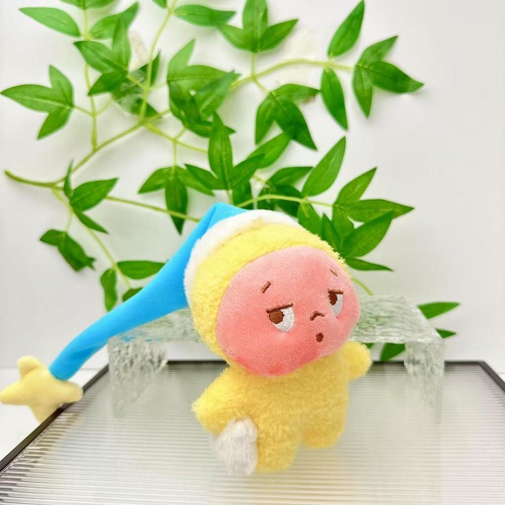 Plush Cartoon Kirby Doll With Hat Wearing Design For Teen And Backpack Decor