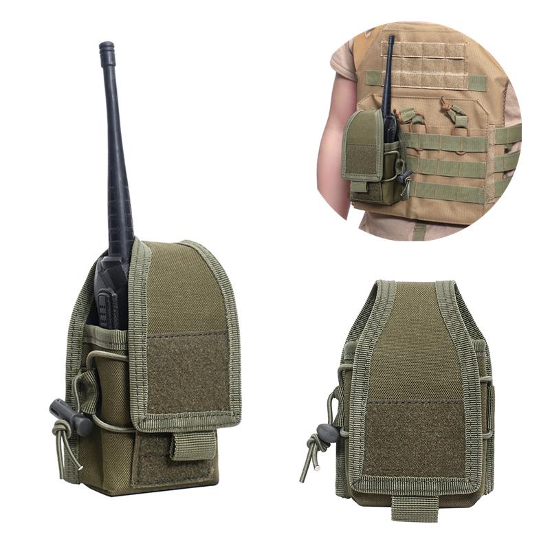 1 Piece Tactical Radio Pouch Interphone Storage Bag Military Heavy Duty Walkie Talkie Case Holder Airsoft Magazine Pouches