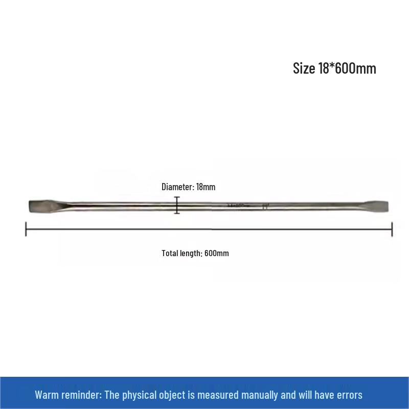 Bo Fang Anti-Magnetic Stainless Steel Double-Ended Pry Bar 18x600mm