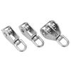 M15 Pulley Block Stainless Steel Pulley Traction Wheel Heavy Duty Single Double Wheel Swivel