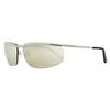 Bally Unisex Shark Rimless Sunglasses By0111 16c Palladium Black 68mm 16c