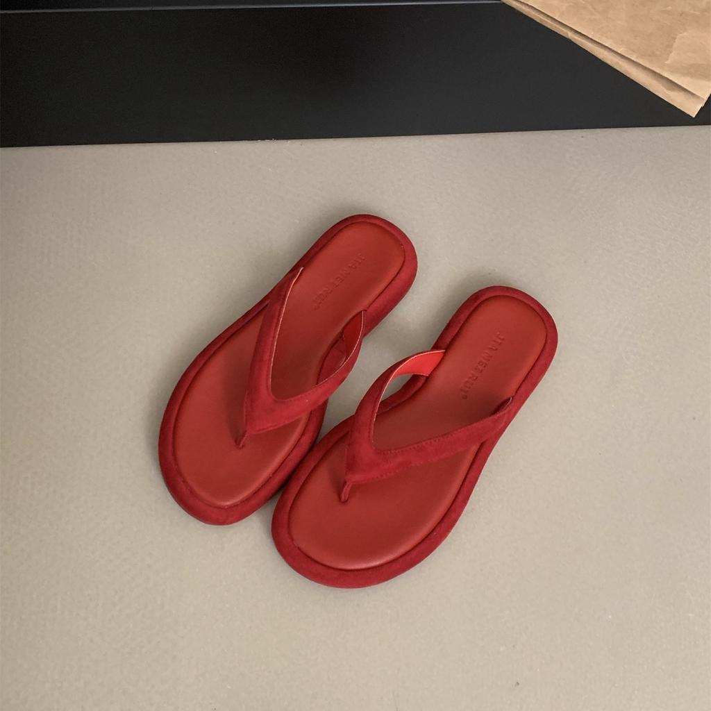 Fashion New Women's Summer Beach Flip Flops Slip-On Fashion Casual Vacation Slippers Clogs Ladies Luxury Slides Low Platform Footwear