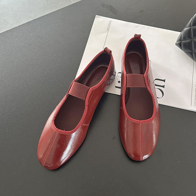 Fashion 2025 New Fashion Round Toe Women Ballet Flats Dance Shoes Soft Female Shallow Footwear Ladies Mary Janes Flats Shoes Big Size 43