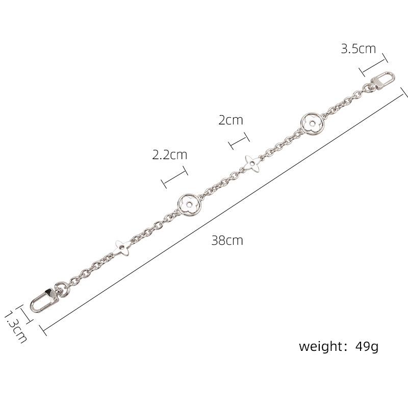 Four-Leaf Clover Luxury Decorative Bag Strap and Keychain Accessory