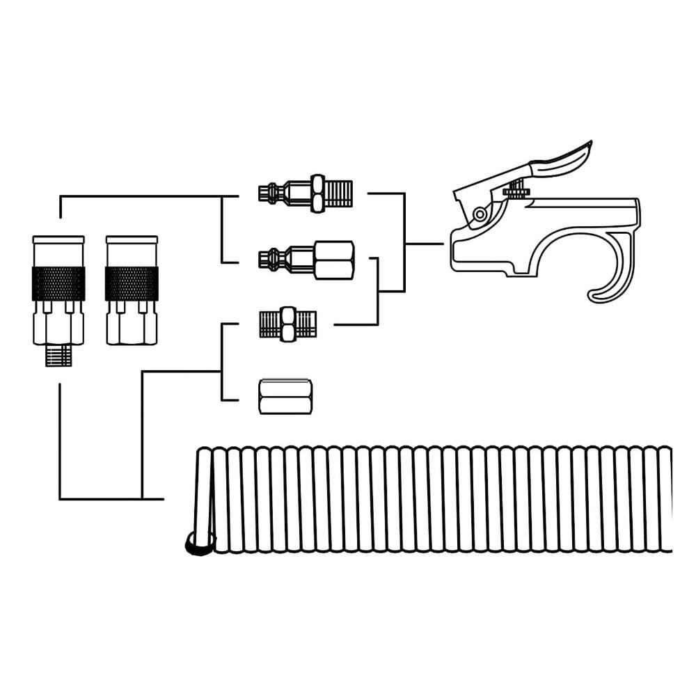 4PCS 3/8 Inch NPT Threads Industrial Air Coupler and Plug Kit 3/8" FNPT (Female NPT) Steel Quick Connect Fittings Set 300 PSI