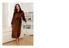Übergröße Flanell Revers Pyjama Morgenmantel Set für Paare - Warme Herbst/Winter Europäische Amerikanische Hauskleidung